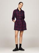 NU 20% KORTING: Tommy Jeans Curve Jurk met overhemdkraag TJW CHECK SHI...