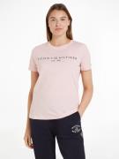 Tommy Hilfiger T-shirt REG CORP LOGO C-NK SS met een logo-opschrift