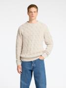 SELECTED HOMME Gebreide trui SLHCALLIS LS KNIT CABLE CREW NECK NOOS