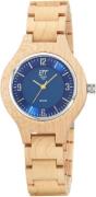 ETT Solarhorloge Osoyoos Wood, ELW-12128-32Set Polshorloge, dameshorlo...