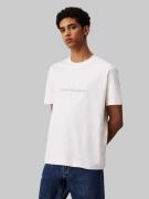 NU 20% KORTING: Calvin Klein T-shirt CHENILLE MONOLOGO TEE