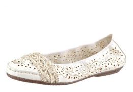 NU 20% KORTING: Rieker Ballerina's Slipper, platte schoenen met rondom...