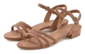 NU 20% KORTING: Lascana Sandalen Sandalette, zomerschoen met gevlochte...