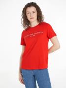 NU 20% KORTING: Tommy Hilfiger T-shirt REG CORP LOGO C-NK SS met een l...