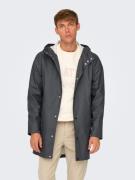 NU 20% KORTING: ONLY & SONS Regenjas ONSLUCA RAIN COAT OTW