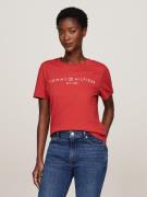 Tommy Hilfiger T-shirt REG CORP LOGO C-NK SS met een logo-opschrift