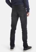 NU 20% KORTING: Blend Slim fit jeans Jet met lederimitatie-applicatie