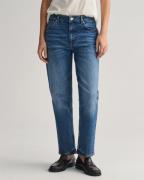 NU 20% KORTING: Gant Straight jeans STRAIGHT CROPPED JEANS