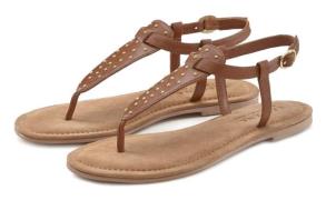 NU 20% KORTING: Lascana Teenslippers Sandaal, pantoletten van leer met...