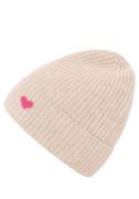 NU 20% KORTING: Zwillingsherz Beanie met hart applicatie (set)