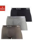 NU 20% KORTING: Buffalo Hipster Boxershorts met overlocknaden aan de v...