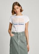 NU 20% KORTING: Pepe Jeans T-shirt Eileen van gestructureerde katoenkw...