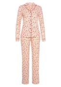 Lascana Pyjama met winterse print