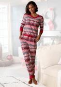 NU 20% KORTING: Lascana Pyjama met winterse print (2-delig)