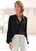 NU 20% KORTING: Lascana Blouse zonder sluiting met lange mouwen, licht...