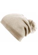 NU 20% KORTING: Capelli New York Beanie met metalen logo op de rand