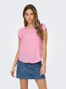 NU 20% KORTING: Only Blouse met korte mouwen ONLVIC S/S SOLID TOP NOOS...