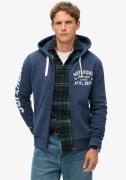 Superdry Capuchonsweatvest TRACK & FIELD GRAPHIC ZIPHOOD