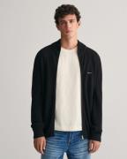 NU 20% KORTING: Gant Vest COTTON PIQUE ZIP CARDIGAN met logoborduursel...