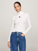 TOMMY JEANS Shirt met lange mouwen TJW SLIM BADGE MOCKNECK