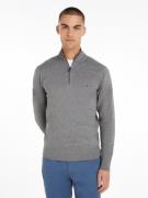 NU 20% KORTING: Tommy Hilfiger Schipperstrui ESSENTIAL COTTON ZIP MOCK