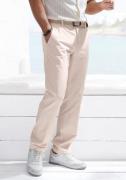 John Devin Chino Regular-fit, lange Oxford broek