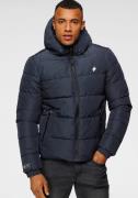 Superdry Gewatteerde jas HOODED SPORTS PUFFR JACKET met contrastkleuri...