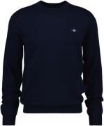 Gant Trui met ronde hals CTN/WO C-NECK met geborduurd logo