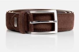 MONTI Leren riem 3,5 cm breed, business-casual, suede, inkortbaar