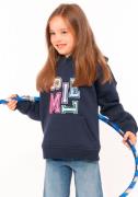 Zwillingsherz Hoodie "Smile" Kids met tekst voor meisjes