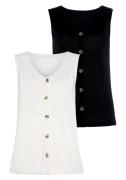 NU 20% KORTING: Lascana Shirttop Met sierknoopsluiting in een gemakkel...