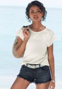 NU 20% KORTING: Vivance Shirt met korte mouwen Met decoratieve haak-in...