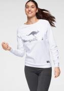 NU 20% KORTING: KangaROOS Sweatshirt Lange mouwen, figuurvolgende snit...