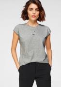 NU 20% KORTING: Tamaris T-shirt Korte mouwen, regular fit, effen, met ...