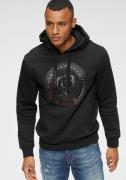 NU 20% KORTING: Bruno Banani Hoodie Lange mouwen, smalle pasvorm, bedr...