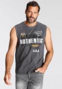 NU 20% KORTING: Man's World Muscle-shirt zonder mouwen, bedrukt, ronde...