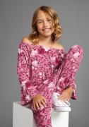 NU 20% KORTING: KIDSWORLD Shirt met carmenhals Shirt van viscose wijde...