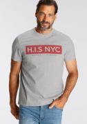 NU 20% KORTING: H.I.S Shirt met ronde hals smalle pasvorm, bedrukt ont...