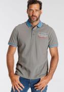 Man's World Poloshirt Korte mouwen, casual pasvorm, bedrukt, polokraag