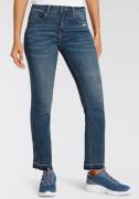 KangaROOS 7/8 jeans Culotte jeans rechte pasvorm, modieuze slijtage-ef...