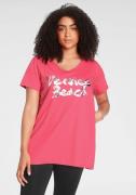 Venice Beach Lang shirt Lange mouwen, losse pasvorm, met logoprint, ha...