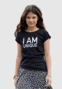 NU 20% KORTING: KIDSWORLD T-shirt I AM UNIQUE korte mouwen, wijd gesne...