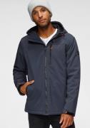 Polarino Winterjack voor koude temperaturen, van softshell, met capuch...