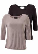 Lascana Shirt met 3/4-mouwen Met modieuze cut out van zachte viscose-s...