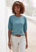 NU 20% KORTING: Vivance Shirt met korte mouwen Met broderie anglaise i...