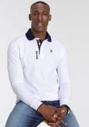 DELMAO Poloshirt met lange mouwen