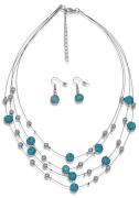 Firetti Collier-set Blue Crystal met glassteen (set, 3-delig)