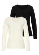 NU 20% KORTING: Lascana Shirt met lange mouwen Met streepstructuur in ...