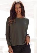 NU 20% KORTING: Lascana Shirt met lange mouwen Met streepstructuur in ...