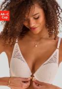 NU 20% KORTING: Vivance Push-up-bh van kant in mooie bladvorm met voor...